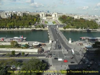 vista da TE do rio Sena e Trocadero
